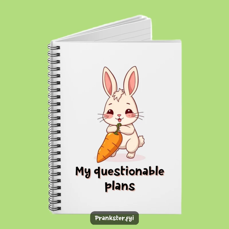 Funny Rabbit Goal Tracker Notebook: Hilarious Journal For Your Persistent Plans