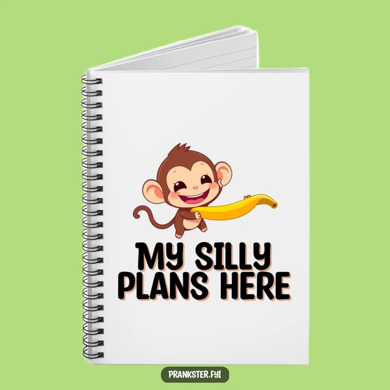 Funny Monkey Banana Peel Notebook: Jot Down Your Prank Ideas!