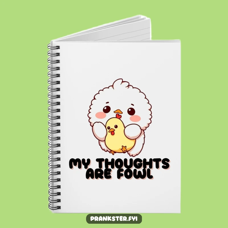 Funny Rubber Chicken Dropping Creature Notebook: Jot Down Gags with Flair