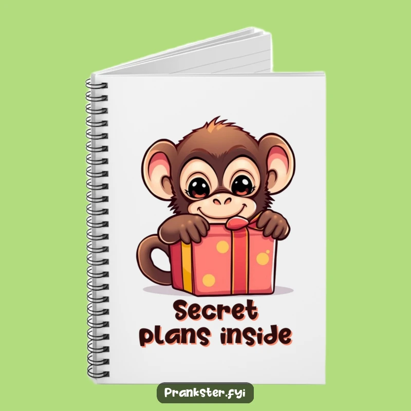Funny Monkey Journal - Mischievous Ideas & Notes Notebook