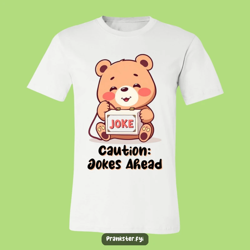 Funny Bear Joke Box T-Shirt: Prankster Bear Tee, Perfect Gag Apparel