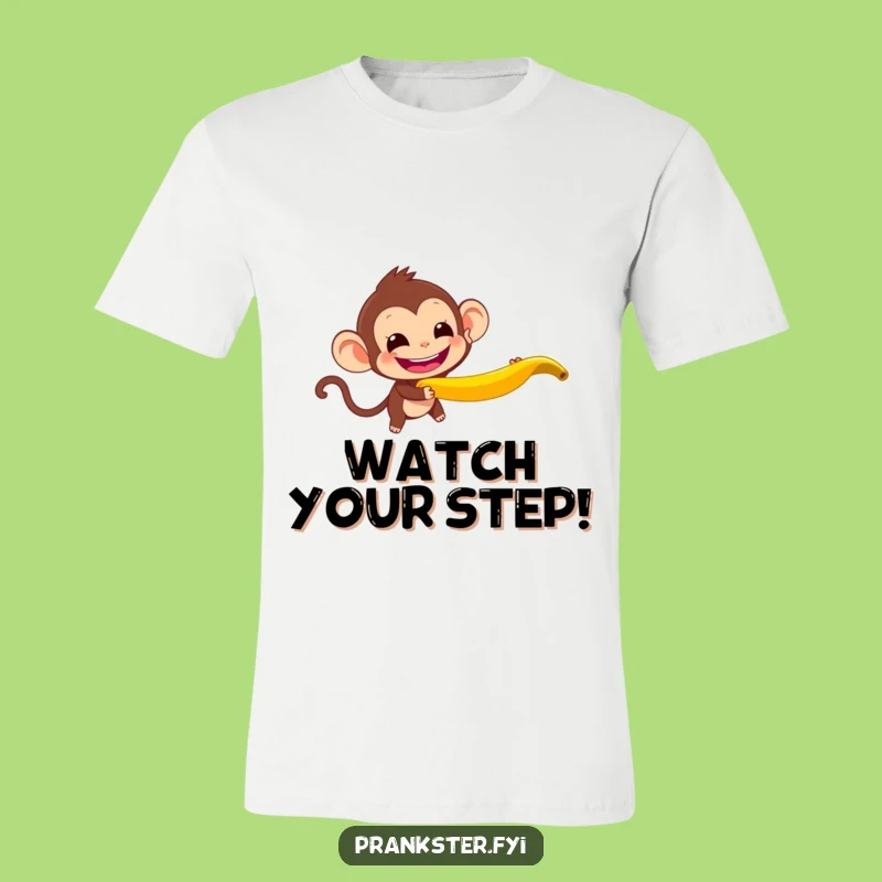 Funny Monkey Banana Peel T-Shirt: Unleash Your Inner Prankster!