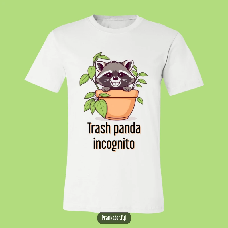 Funny Raccoon Spy T-Shirt: Disguised & Hilarious - Perfect Funny Gift!