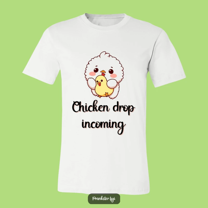 Funny Rubber Chicken Dropping Creature T-Shirt: Wearable Absurdity