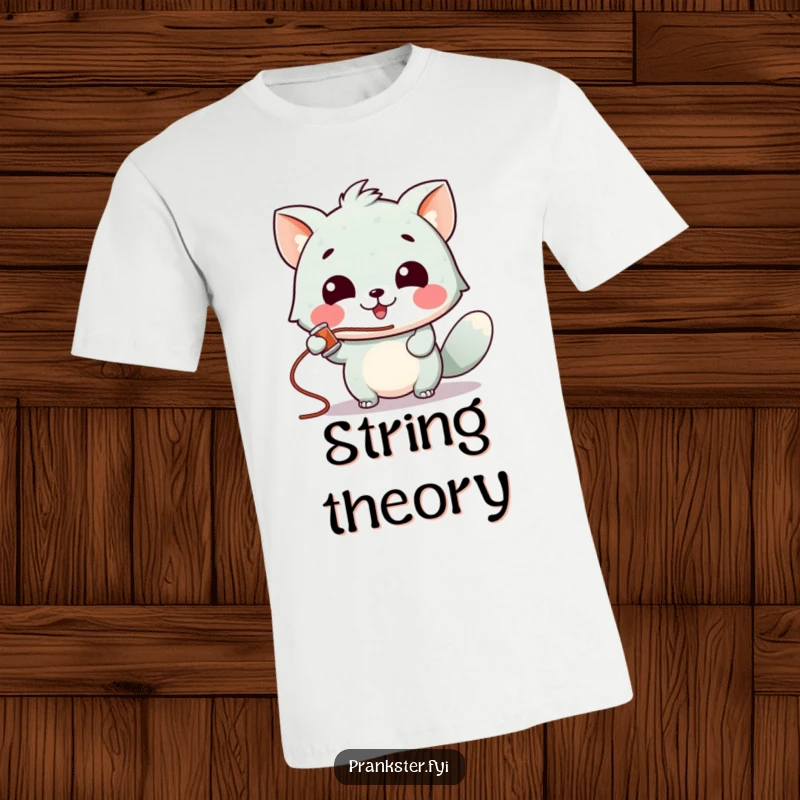 Funny t-shirt featuring a gleeful animal character joyfully spraying silly string, symbolizing playful celebration and fun.