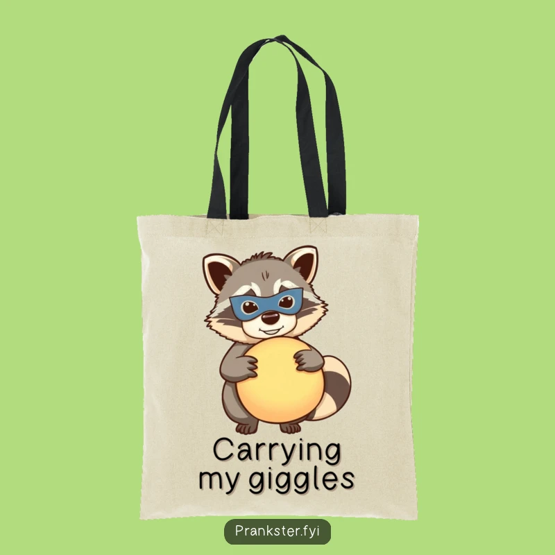 Funny Raccoon Whoopee Tote Bag: Carry Your Pranks, Ideal Humorous Gift