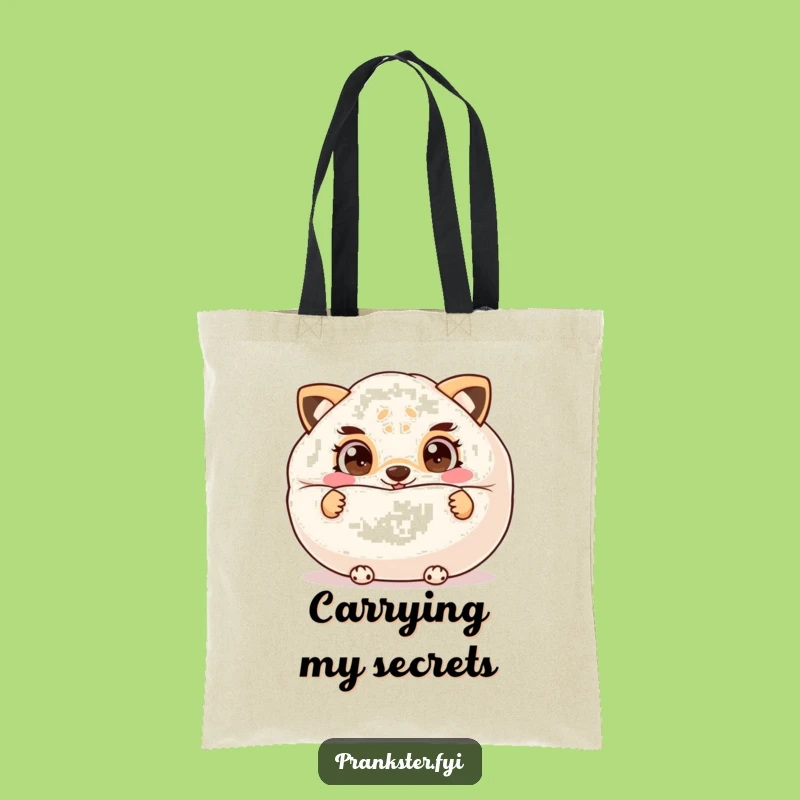 Funny Prankster Tote Bag: Cheeky Animal's Whoopee Cushion Fun, Perfect Gift!