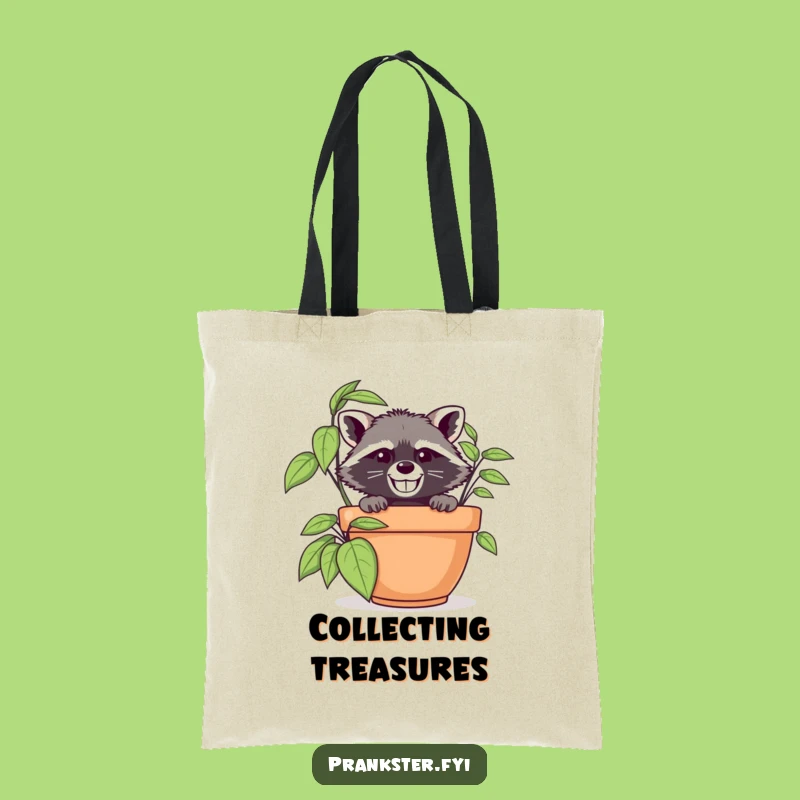 Funny Raccoon Spy Tote Bag: Carry Your Secrets in Style - Hilarious!