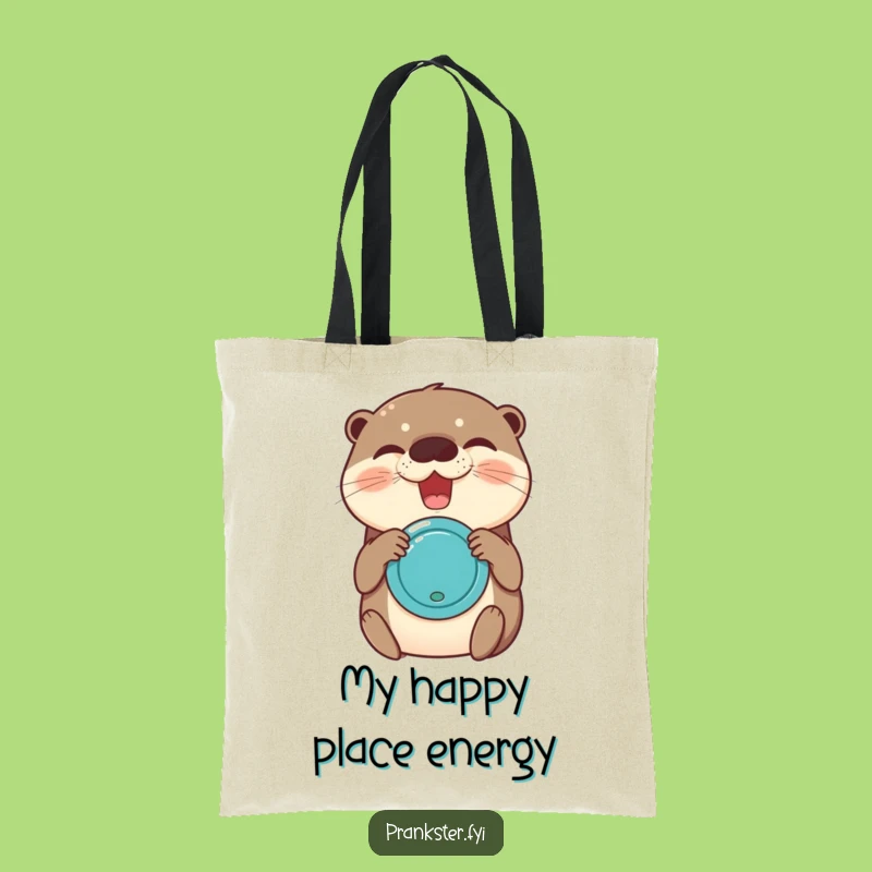Funny Giggling Otter Joy Buzzer Tote Bag: Carry Your Laughs in Style