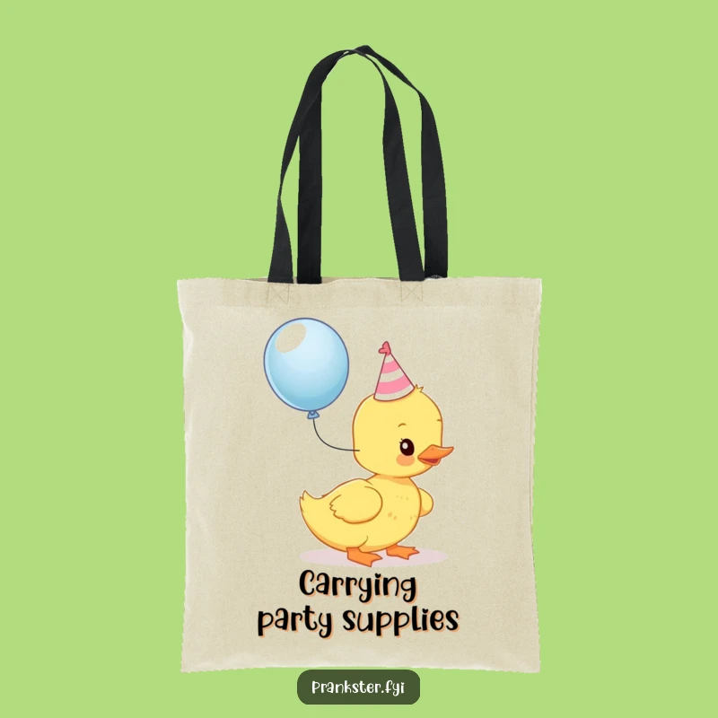 Funny Kawaii Duckling Tote Bag: Party Ready, Perfect Gift for Party Planners!