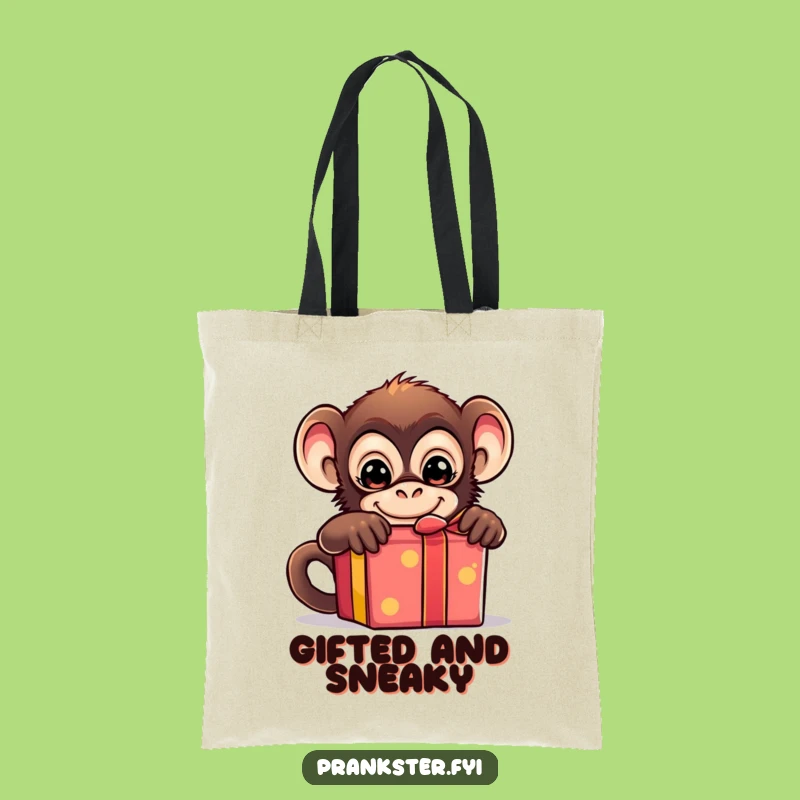 Funny Monkey Gift Bag - Stylish & Hilarious Carry-All Tote