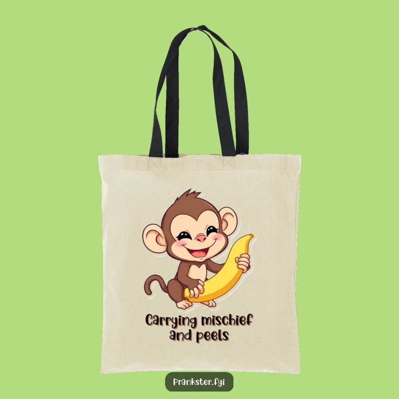 Funny Monkey Tote Bag: Carry Your Mischief and Essentials