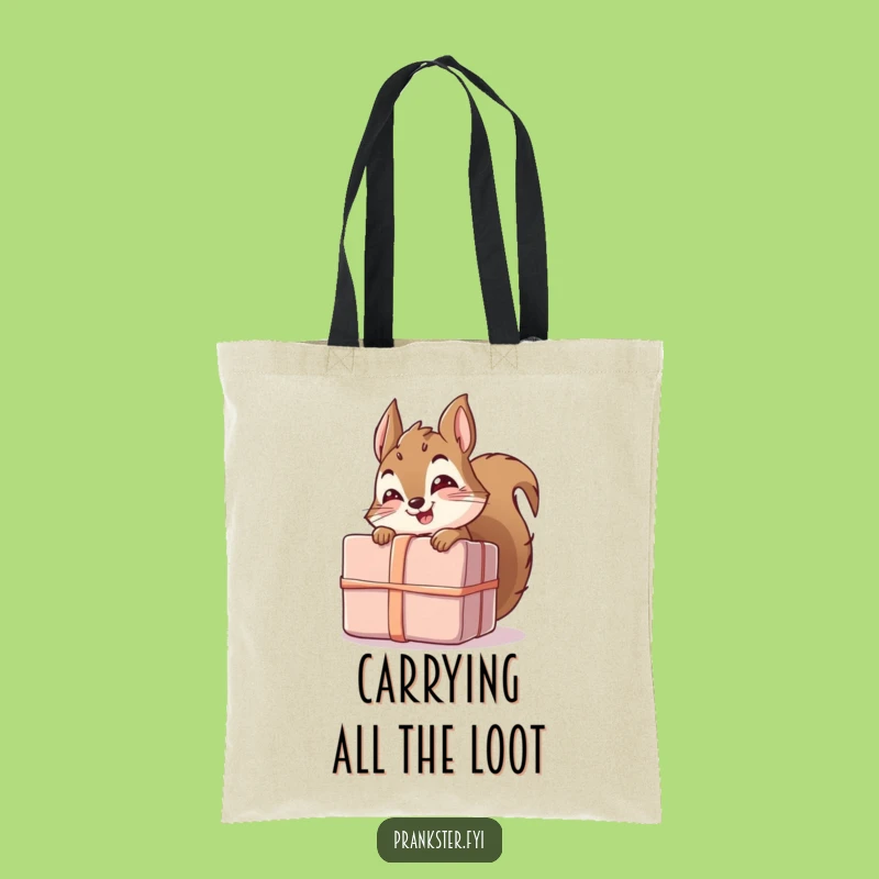 Funny Squirrel Gift Tote Bag - Carry Your Laughs with this Humorous Squirrel