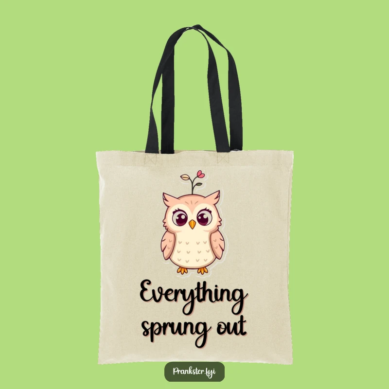 Funny Surprised Owl Tote Bag: Carry Your Laughs Everywhere