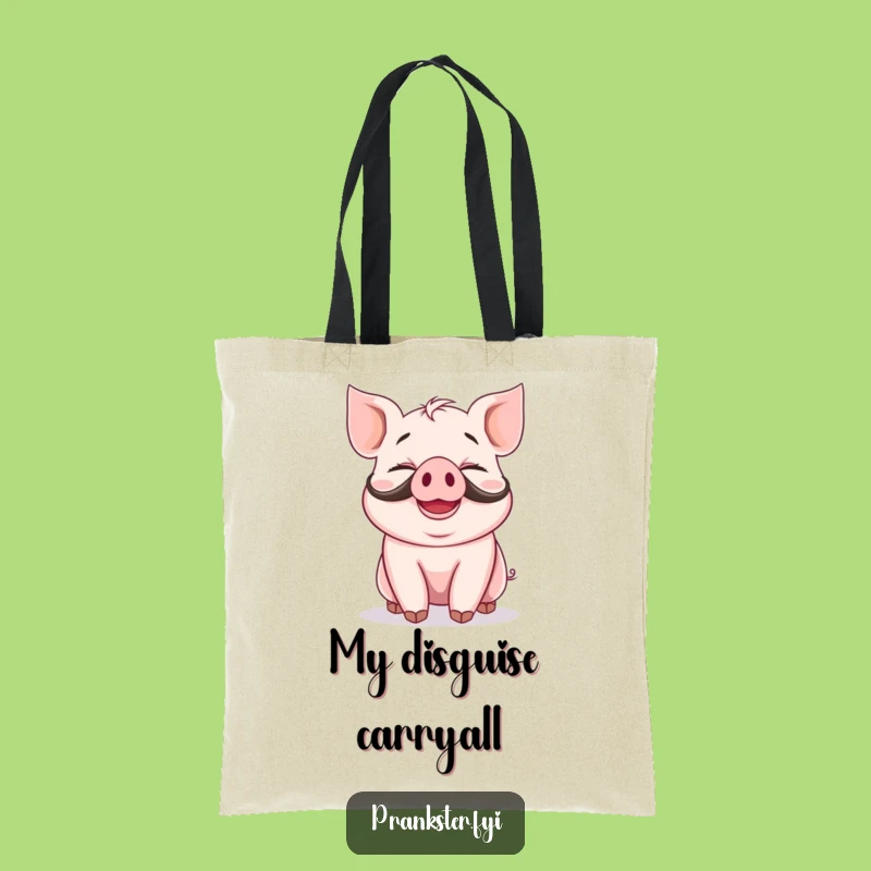 Funny Piglet Tote Bag: Carry Your Laughs with a Grin