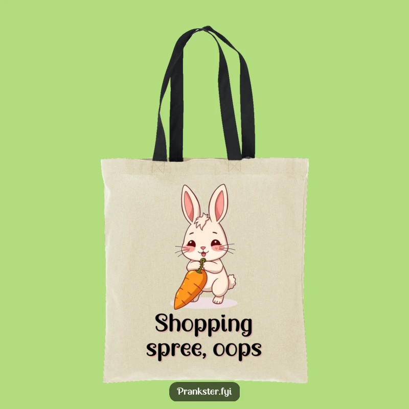 Funny Rabbit Carrot Chaser Tote Bag: Your Hilarious Carry-All For Big Dreams
