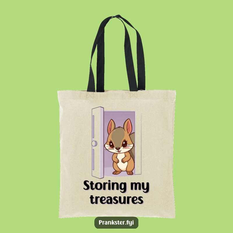 Funny Squirrel Tote Bag - Sneaky Storage & Style